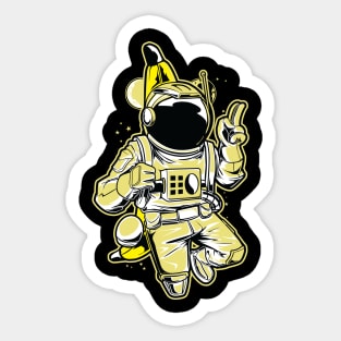 Astronaut Banana Lover Sticker